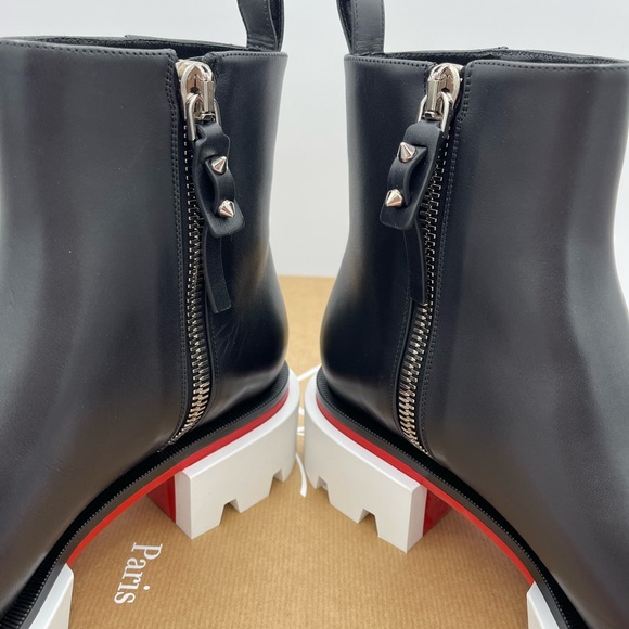 CHRISTIAN LOUBOUTIN Maxiboot Leather Chelsea Boots 39.5 - Picture 9 of 9